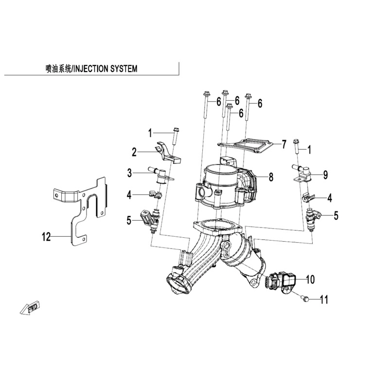 Wire Clip 1 Engine by CF Moto