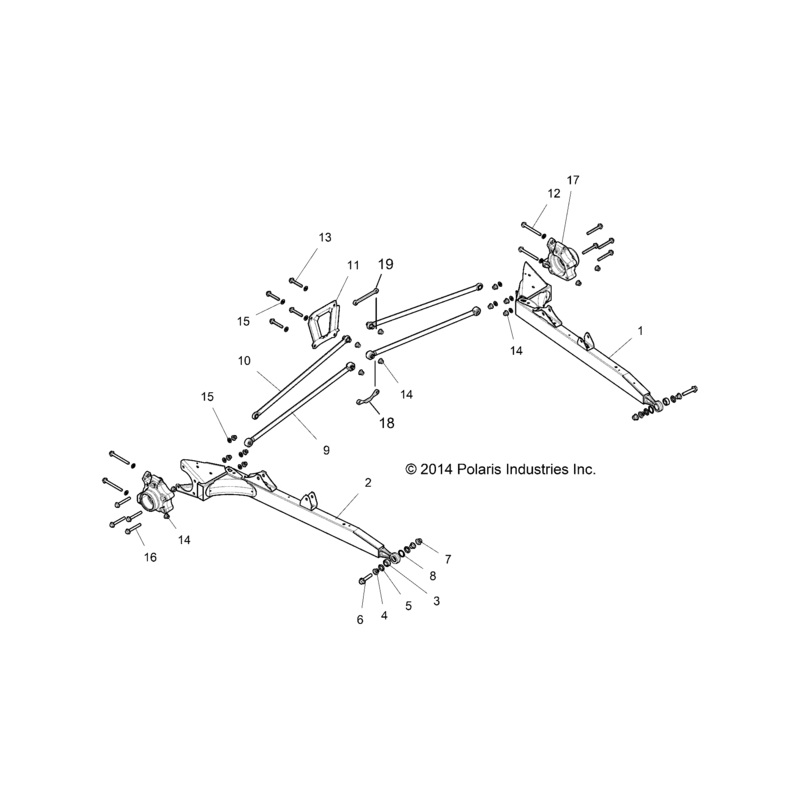 Weld-Trl Arm,Rh,Voodoo Blue by Polaris