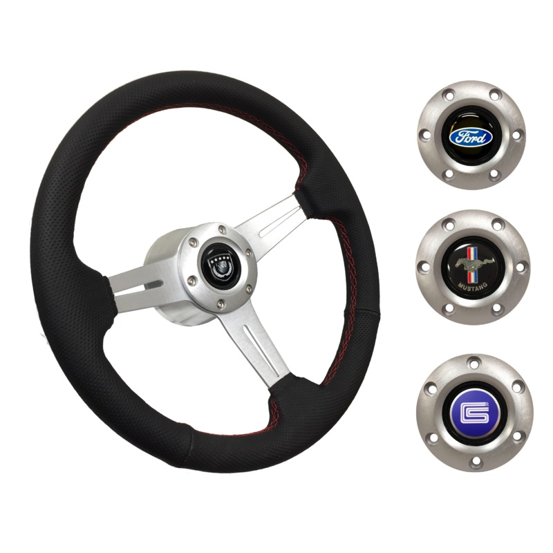 1964.5 Ford Mustang Steering Wheel Kit | Perforated Leather