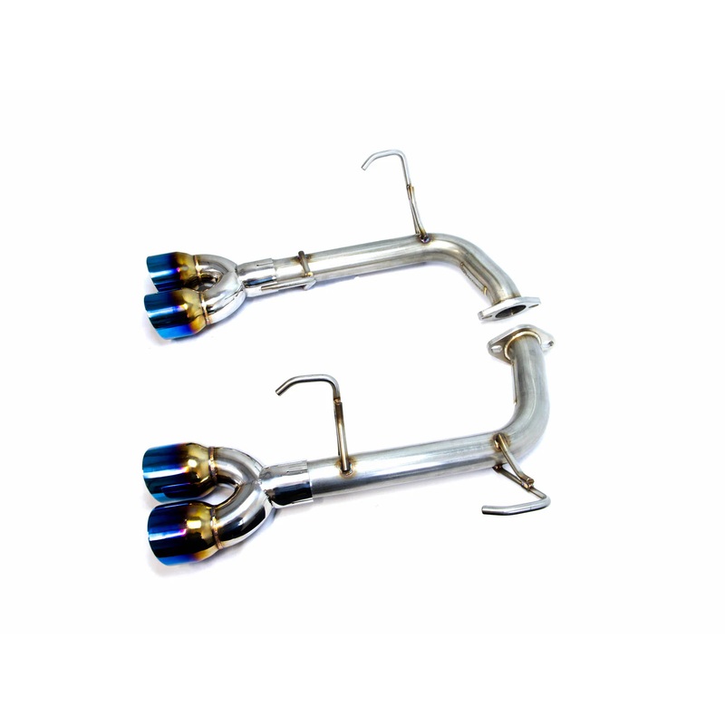 FactionFab [22-25 WRX] Axle Back Exhaust Dual Burnt Stainless Tip | 1.10255.2