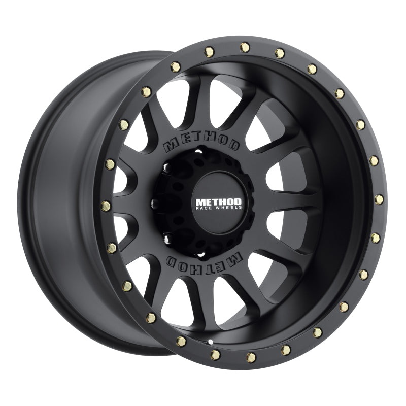 Method MR605 NV 20×12 -52mm Offset 8×170 124.9mm CB Matte Black Wheel