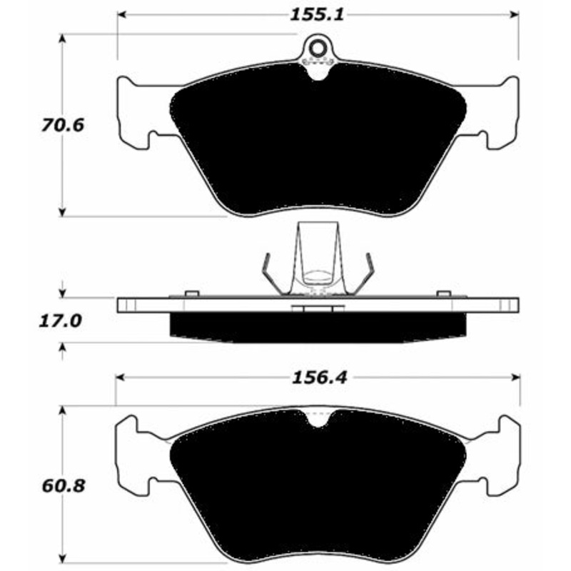 Porterfield Brake Pads for 1995 SAAB 900 Series