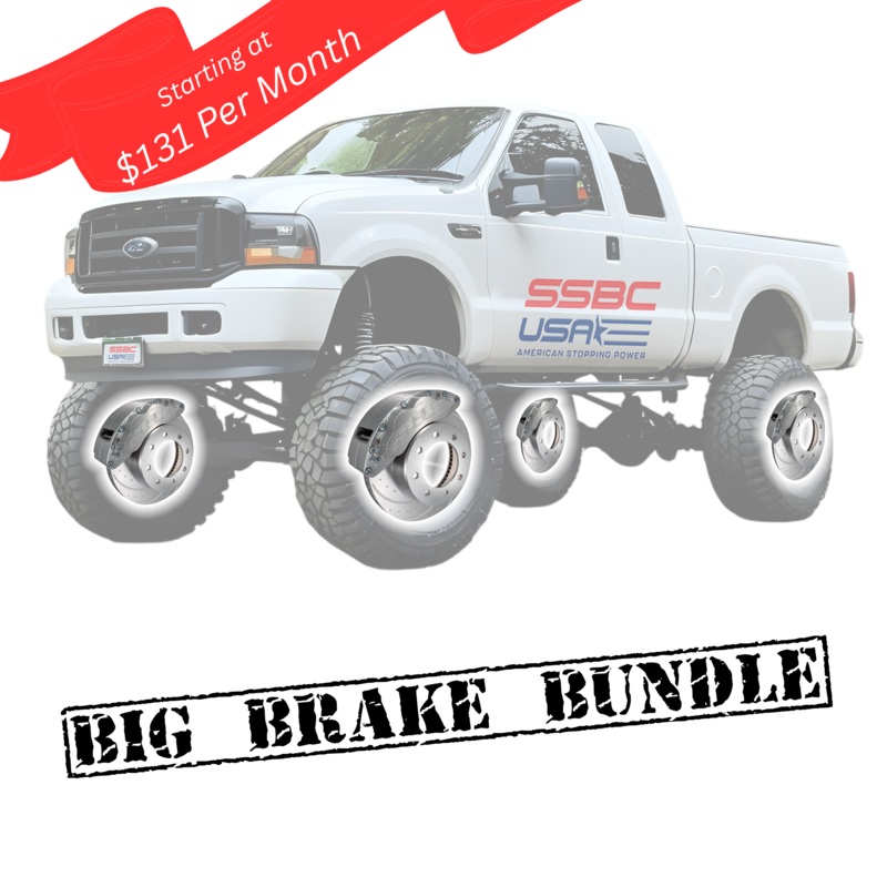 American Made 4 Wheel B8-Barbarian 8 Piston Direct Fit Billet Aluminum Big Brake Bundle. A403-2021-BBB