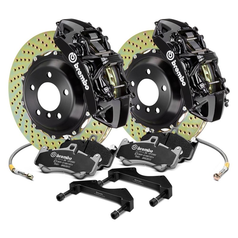 Brembo GT Series Cross Drilled Front Big Brake Kit | 1999-2007 Mitsubishi Evolution (1M1.8025A)