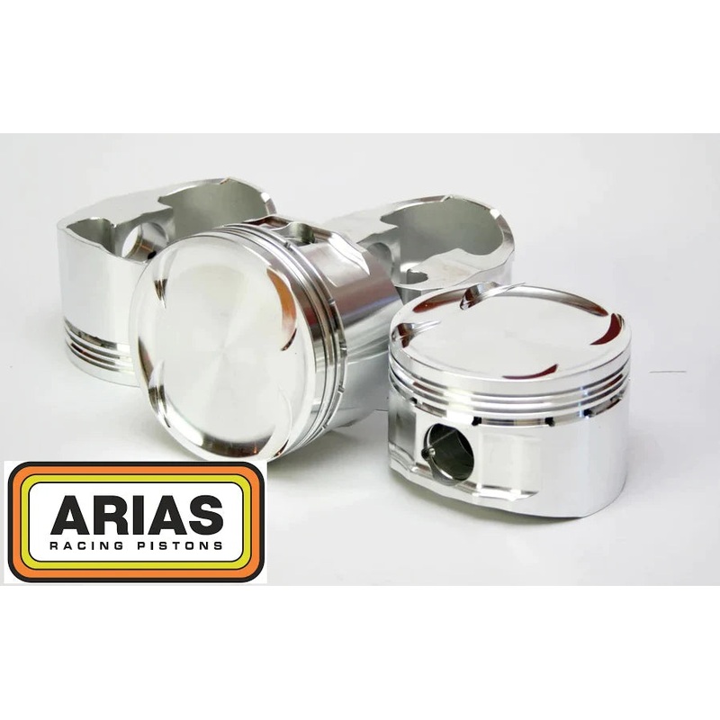 Arias Pistons Nissan 2.4L OEM 3V Bore 3.524 CH 1.340 Stroke 96 Rod 6.496 CR 10.8 Dome Head 65cc