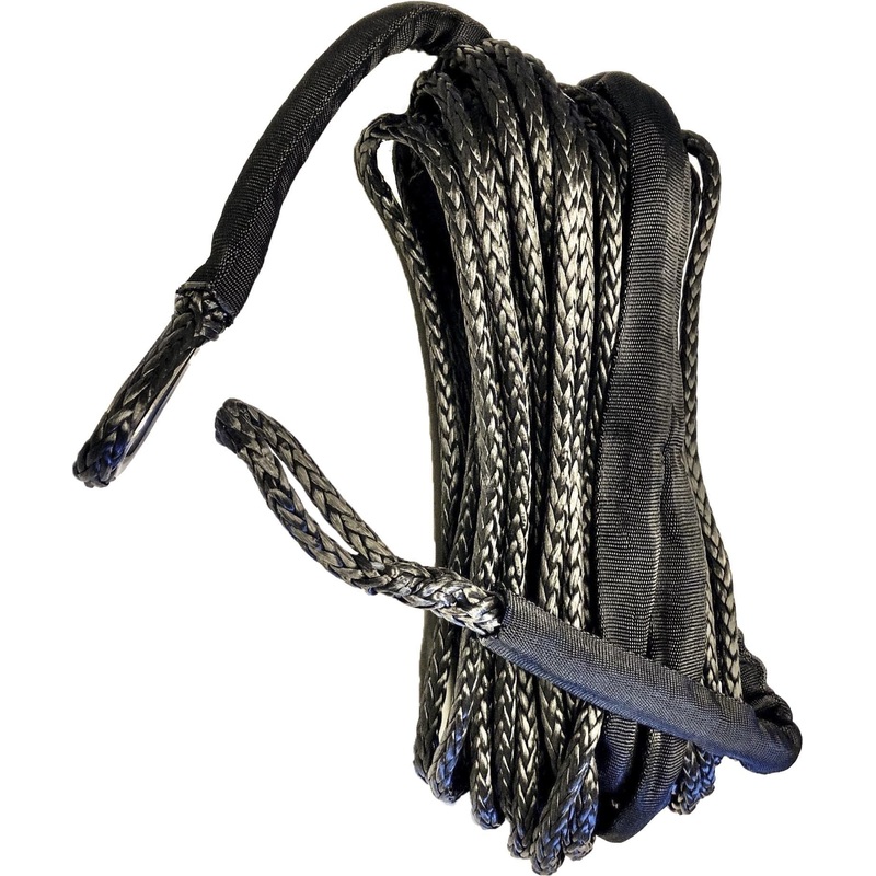 Synthetic Winch Rope 1/4″ Diameter X 50 Ft. Black by Open Trail