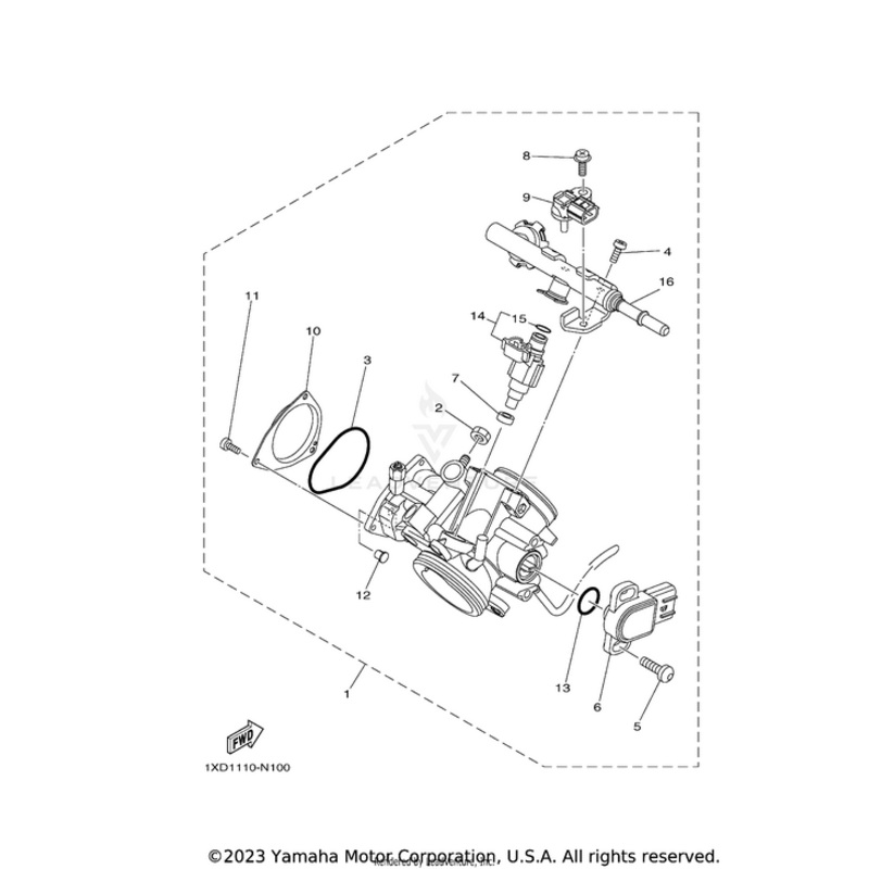 Throttle Body Assembly by Yamaha