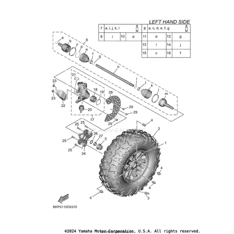 Front Hub by Yamaha