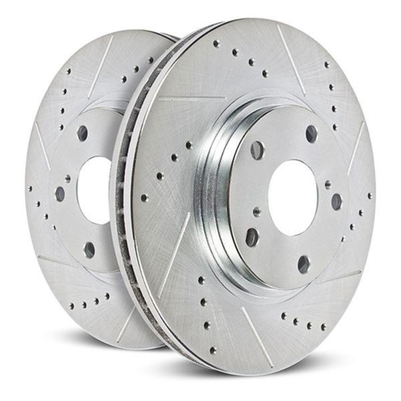 Power Stop Front Evolution Drilled & Slotted Rotors Pair Subaru Ascent 2019-21 | JBR1789XPR