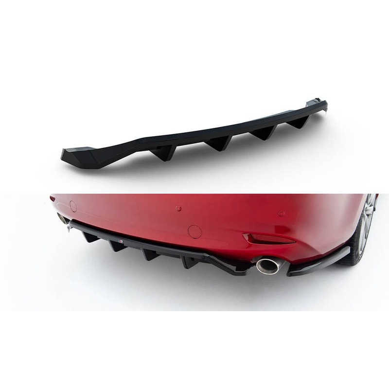 Maxton Design Rear Splitter (With Vertical Bars) – Mazda 6 Sedan Mk3 Facelift