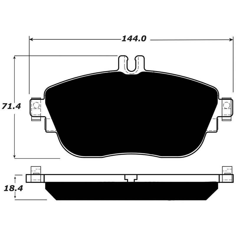 Porterfield Brake Pads for 2019 MERCEDES-BENZ B250