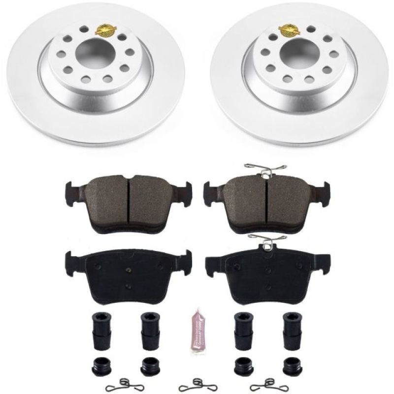 PowerStop Power Stop 16-18 Audi TT Quattro Rear Z23 Evolution Sport Coated Brake Kit