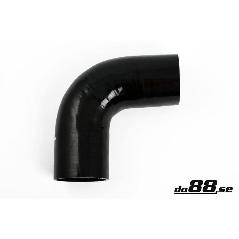 Silicone Hose Black 90 degree 3,125” (80mm)