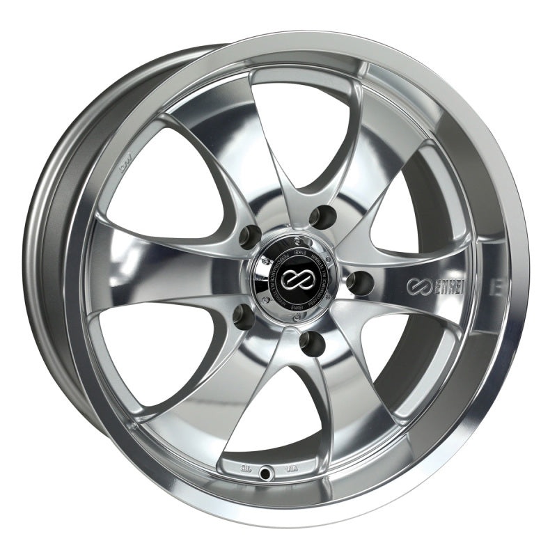 Enkei M6 Universal Truck & SUV 17×8 10mm Offset 5×127 Bolt Pattern 71.6mm Bore Mirror Finish Wheel