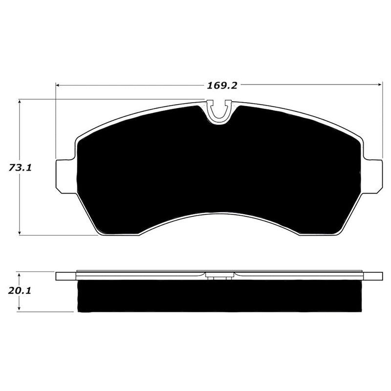 Porterfield Brake Pads for 2012 FREIGHTLINER SPRINTER 3500