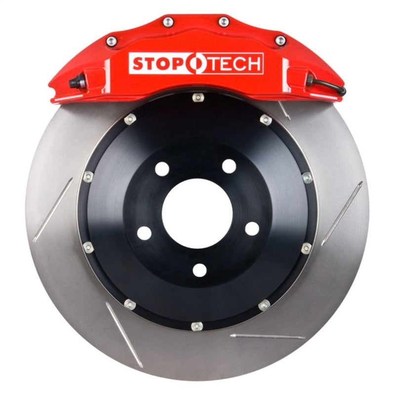 StopTech 14-15 BMW M3 / M4 Front BBK w/ Red ST-60 Calipers Slotted 380x32mm Rotors