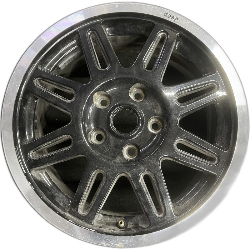 17″ WRANGLER 09-10 17×7.5 8 split spokes machined spokes with black pockets Original OEM Wheel Rim