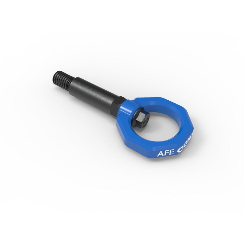 aFe CONTROL Front Tow Hook (Blue) – 2020+ Toyota GR Supra (A90/A91)