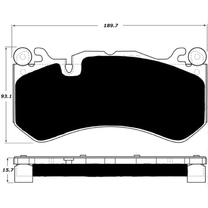 Porterfield Brake Pads for 2018 MERCEDES-BENZ C63 AMG