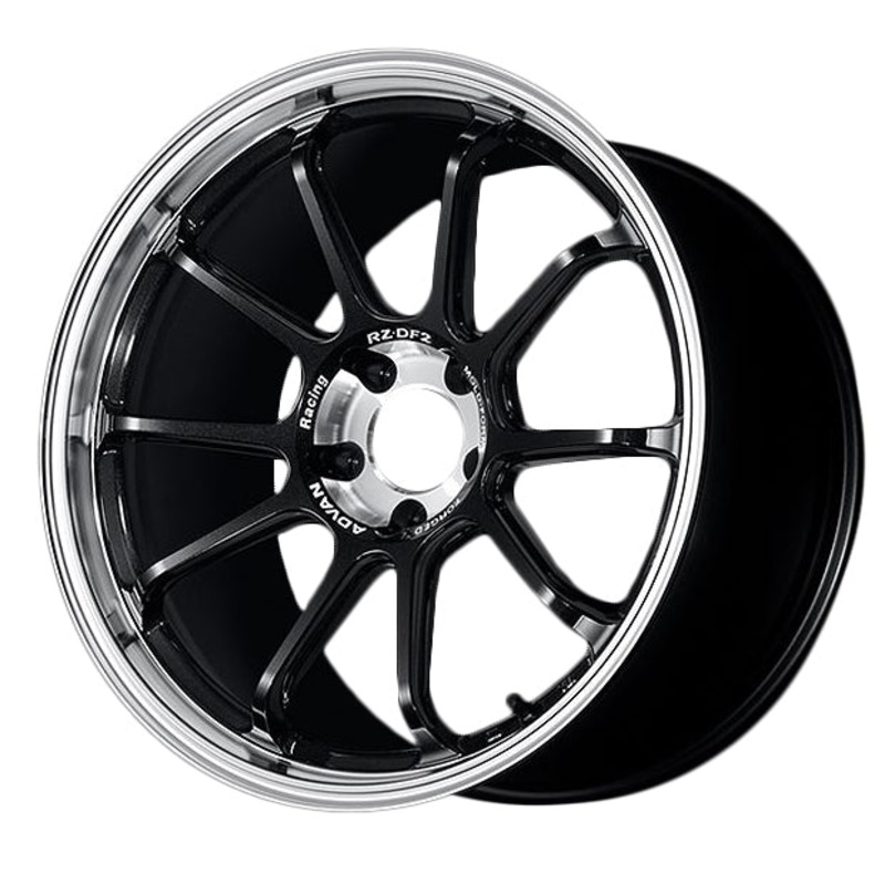 Advan RZ-DF2 Wheel (C-5 Concave) – 20×11.0 +15 | 5×114.3 | Diamond Cut & Racing Titanium Black