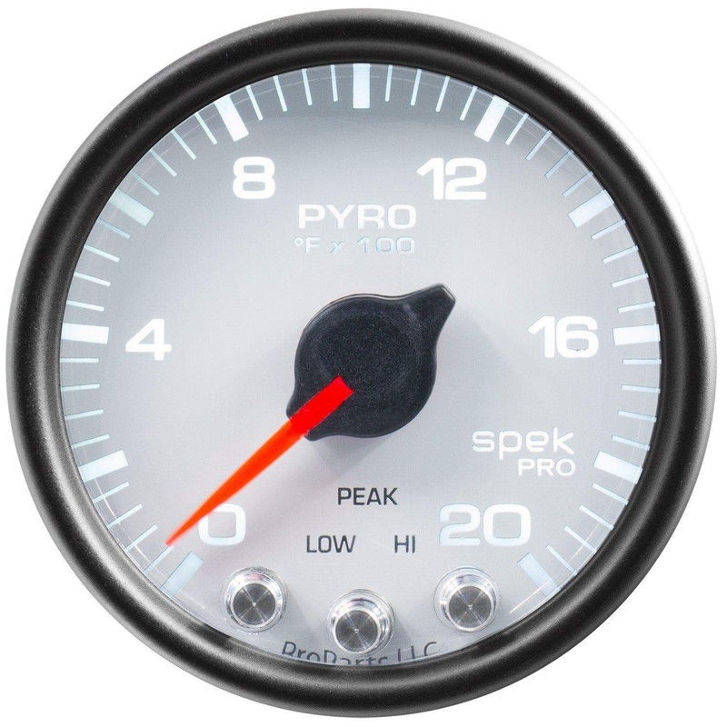 Autometer Spek-Pro 2 & 1/16″ Pyro. (EGT) Gauge 0-2000F