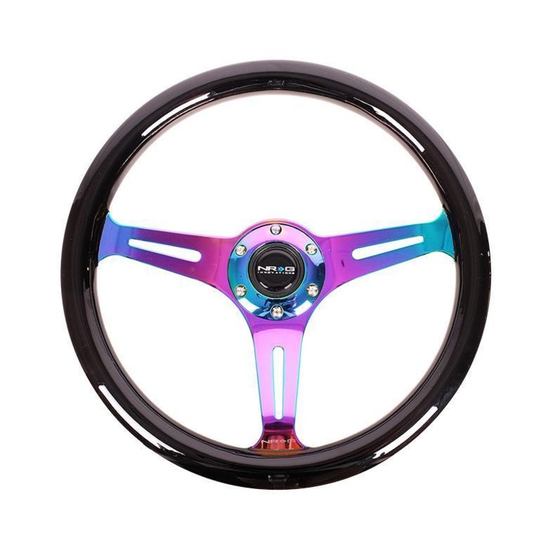 NRG 350mm Steering Wheels – NeoChrome Spokes – Standard Colors (ST-015MC)