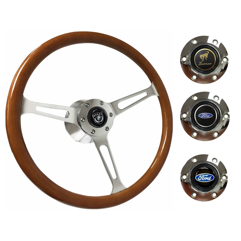 1966-72 Ford Bronco Steering Wheel Kit | Classic Wood | ST3579