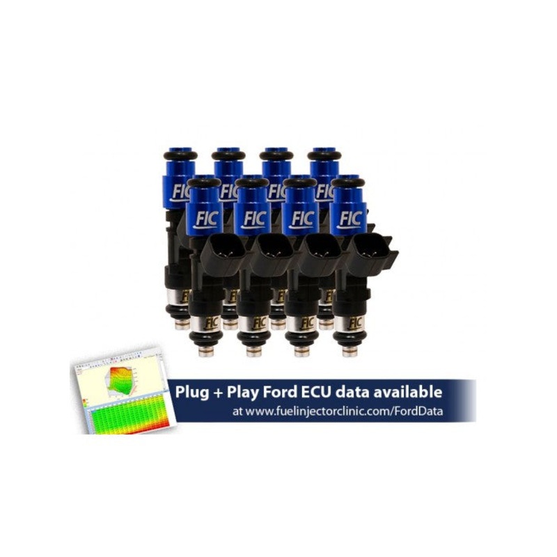 Fuel Injector Clinic (FIC) 445cc Injector Set for Ford F150 (2004-2016) Ford Lightning (1999-2004)