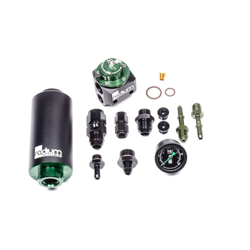 Radium Engineering Fuel Filter Kit & FPR Stainless BMW E46