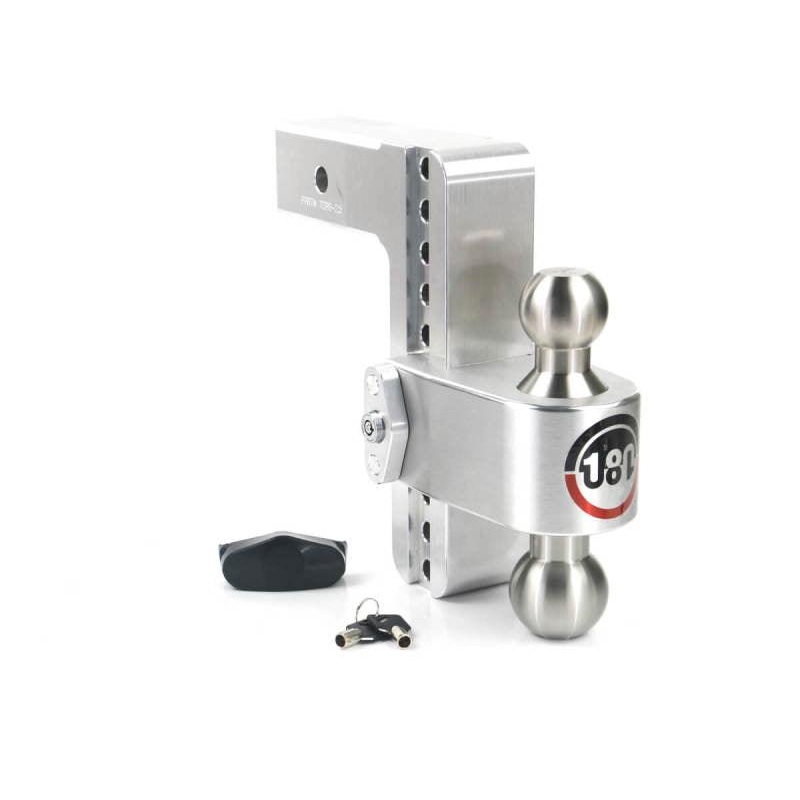 Weigh Safe 180 Hitch 8in Drop Hitch & 2.5in Shank (10K/18.5K GTWR) – Aluminum