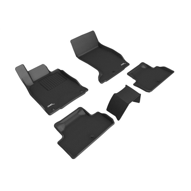3D MAXpider 2019-2023 Genesis G70 AWD Kagu 1st & 2nd Row Floormats – Black