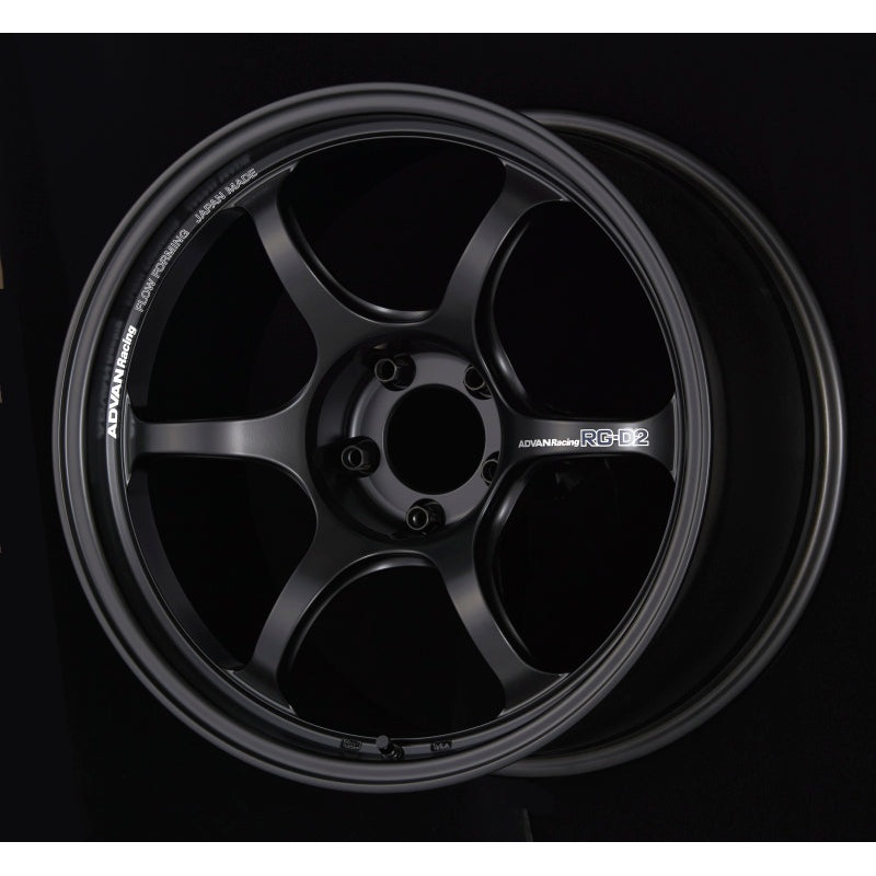 Advan RG-D2 18×9.0 +45 5-100 Semi Gloss Black Wheel