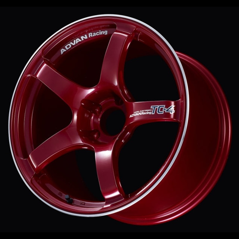 Advan TC-4 Wheel – 18×9.5 +12 | 5×114.3 | Racing Candy Red & Ring