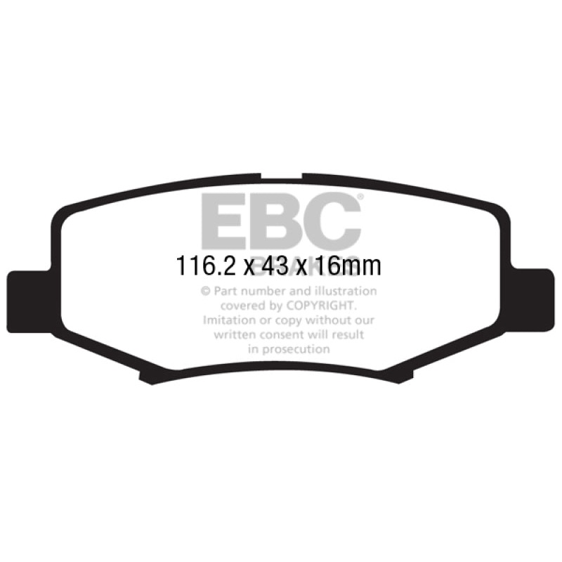 EBC 06-11 Dodge Nitro 3.7 Greenstuff Rear Brake Pads