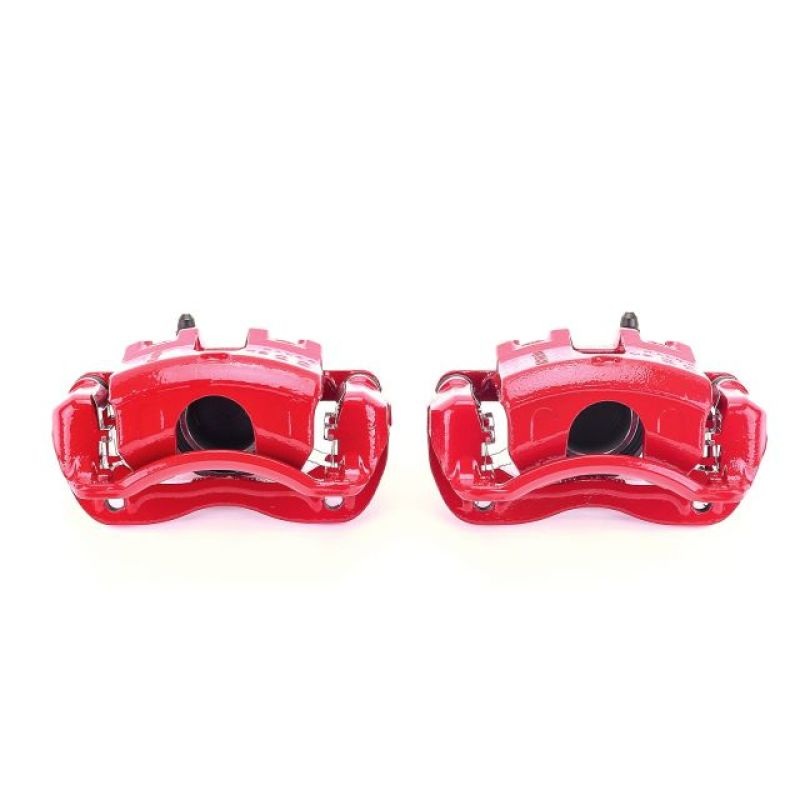 Power Stop 12-17 Hyundai Accent Front Red Calipers w/Brackets – Pair