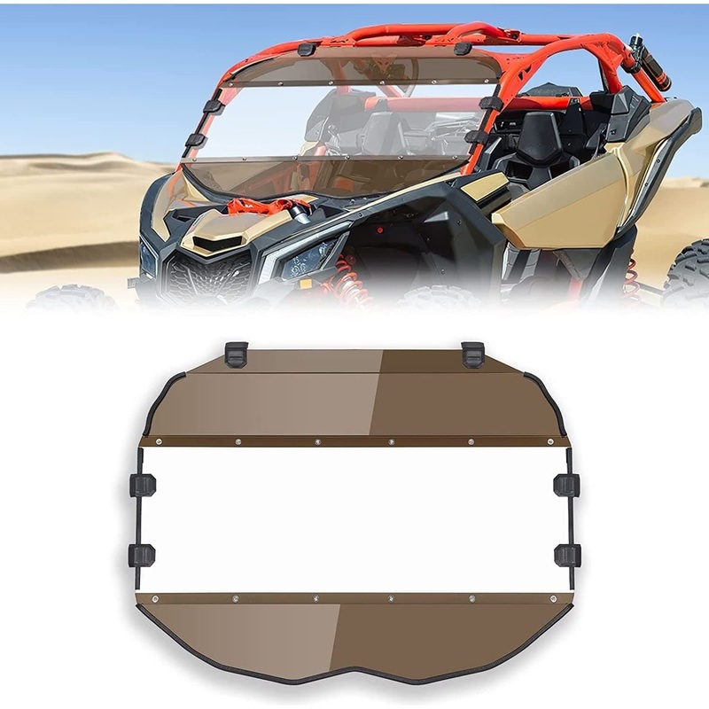 Can-Am Maverick X3/MAX Tinted Full Windshield by Kemimoto