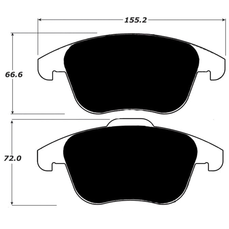 Porterfield Brake Pads for 2019 VOLKSWAGEN TIGUAN – to Vin J000001