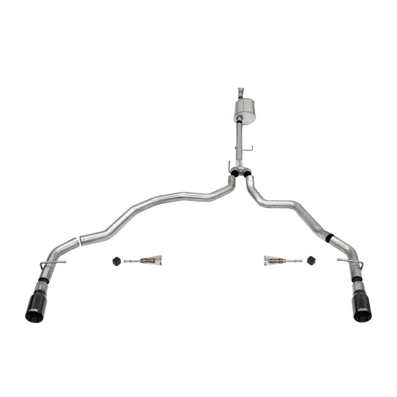 Corsa 2021-2025 Ford F-150 SuperCab/6.5in Bed 5.0L V8 Sport Cat-Back Dual Rear Exit-Black PVD