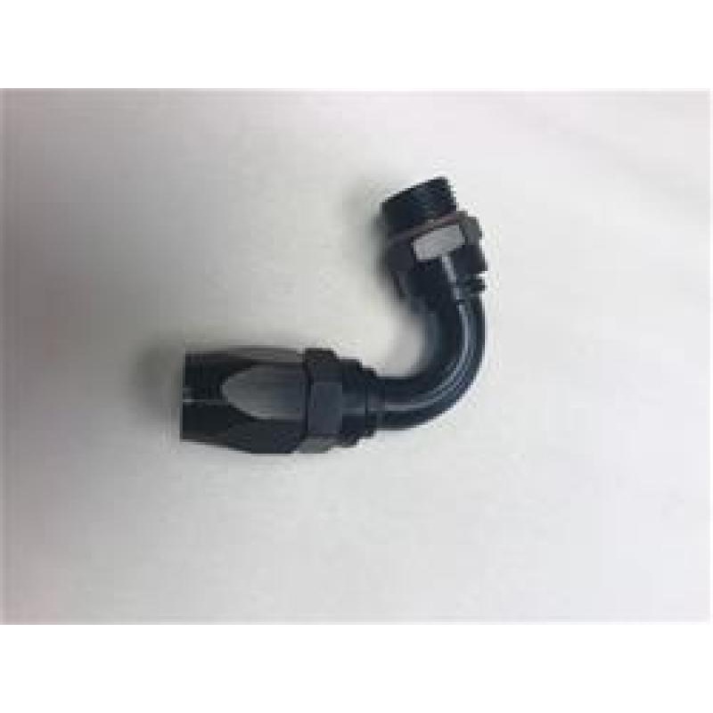 Fragola -12AN Male Rad. Fitting x 120 Degree Pro-Flow Hose End – Black