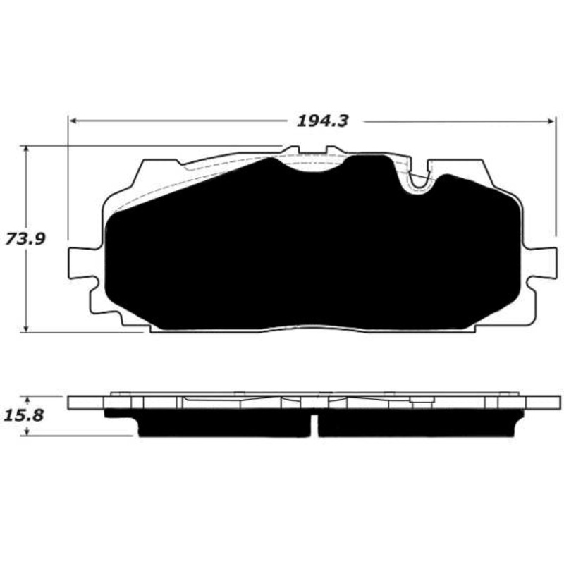 Porterfield Brake Pads for 2017 AUDI SQ7