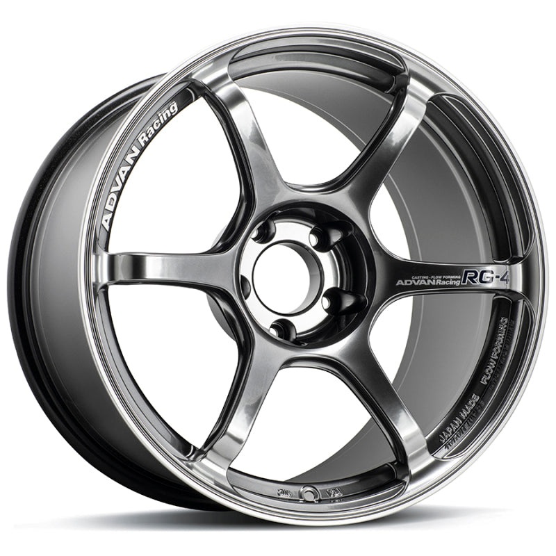 Advan RG-4 17×8.0 / +37 / 5×114.3 – Racing Hyper Black & Ring