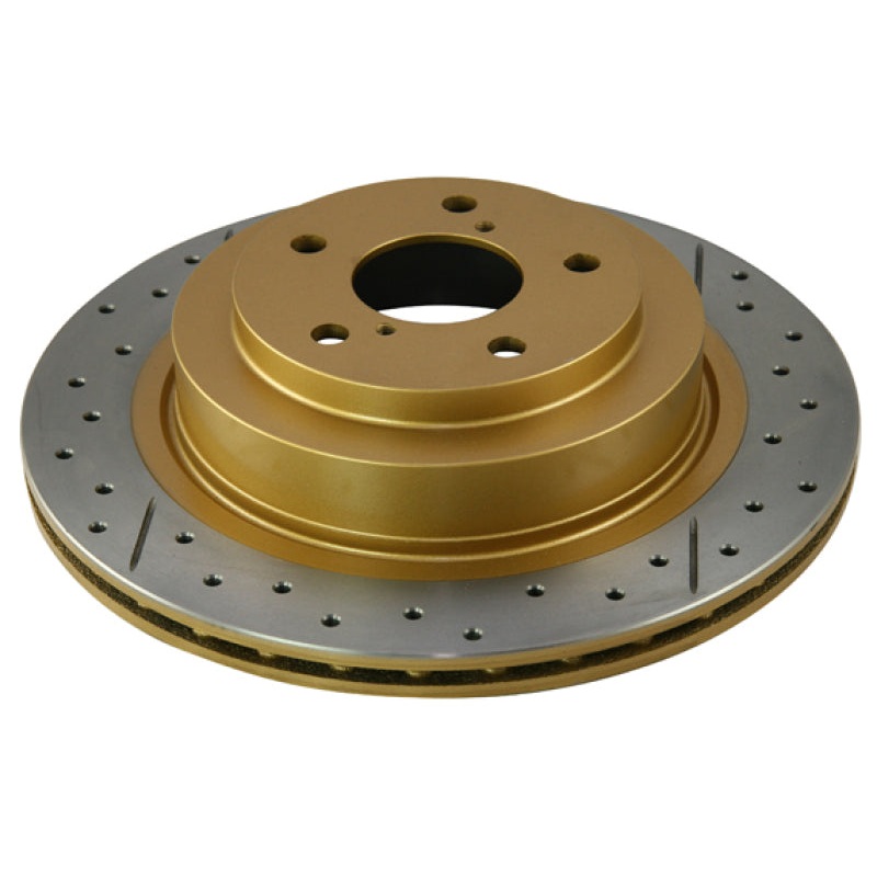 DBA 07-16 Jeep JK Wrangler & Rubicon w/HD Brakes Street Series Rear Cross Drilled & Slotted Rotor