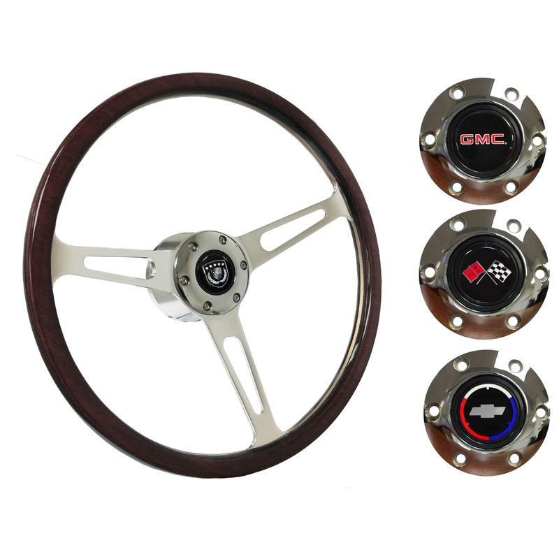 1960-73 Chevy Truck, GMC Steering Wheel Kit | Deluxe Espresso Wood | ST3554A