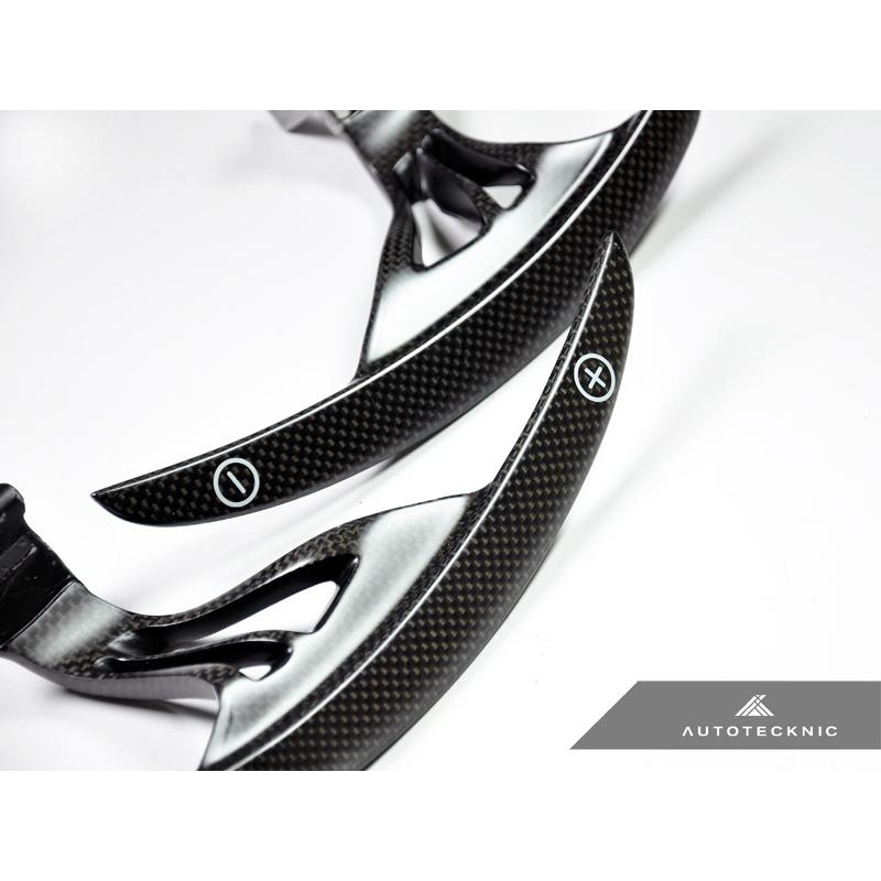 AutoTecknic Matte Carbon Fiber Competition Steering Shift Paddles Nissan GT-R R35 09-20