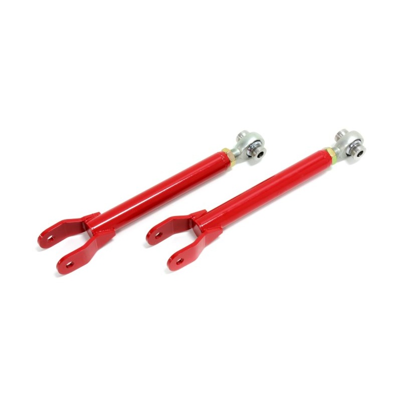 BMR 10-15 5th Gen Camaro Trailing Arms Rear w/ Single Adj. Rod Ends – Red