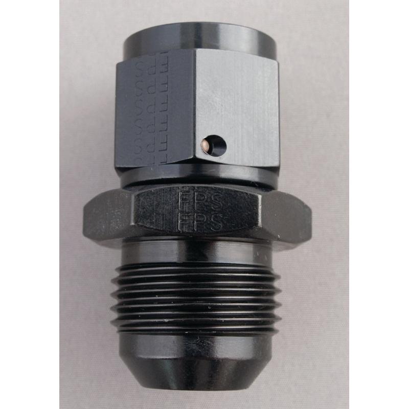 Fragola -12AN Nut x -8AN Male Swivel Reducer – Black