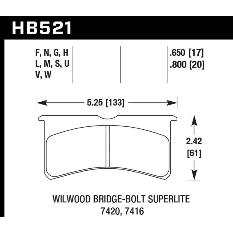 Hawk Performance ER-1 Motorsport Brake Pads