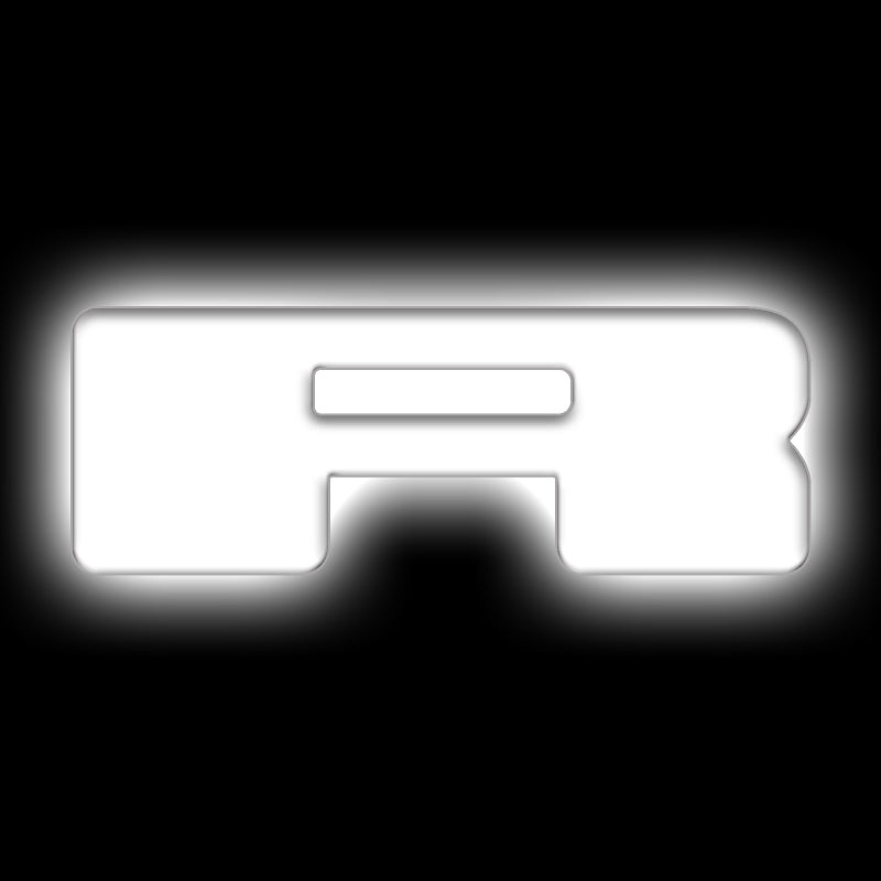 ORACLE Lighting Universal Illuminated LED Letter Badges – Matte Wht Surface Finish – R