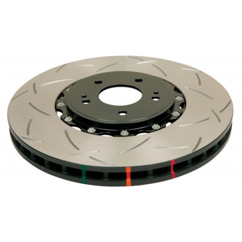 DBA 5000 Series T3 2-Piece Rotor Slotted Front Brake Rotors 2004-2016 STi / 2017 BRZ w/Perf. Pkg