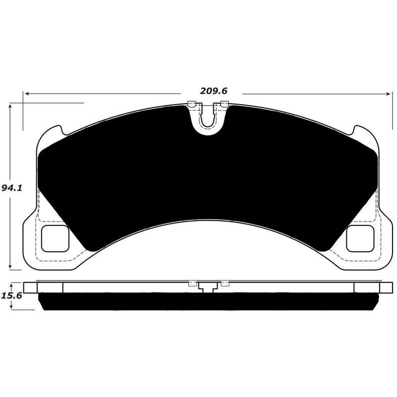 Porterfield Brake Pads for 2017 PORSCHE CAYENNE w/350mm Front Rotor